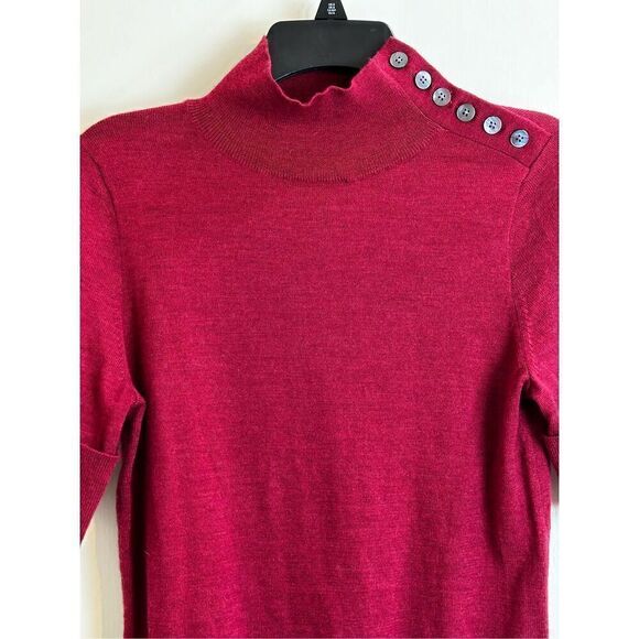 Banana Republic red wool sweater Size Small SEE NOTES - Picture 3 of 8